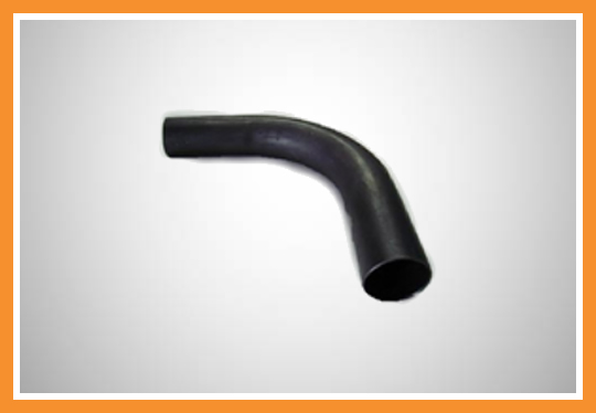 Curva ferro longa 90° preta