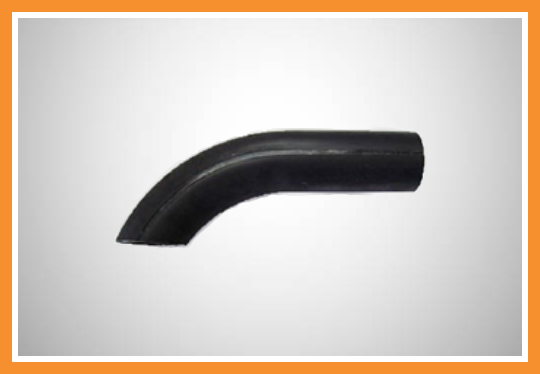 Curva ponta de ferro 90° preta