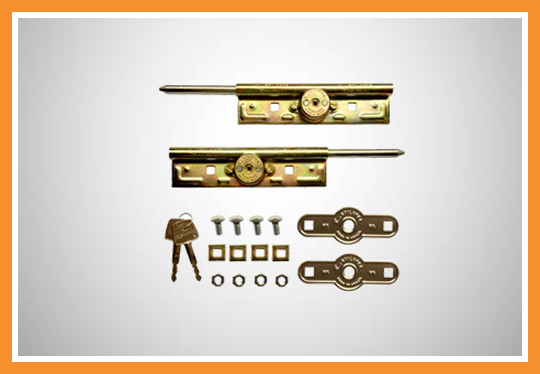 Trava lateral para porta de aço - Chapa