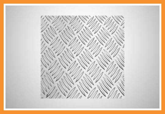 Chapa de alumínio xadrez anti derrapante