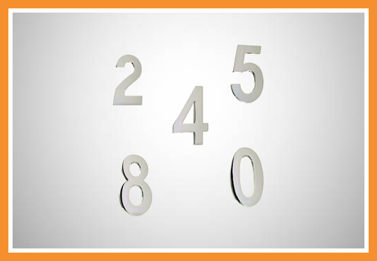 Número residencial em alumínio