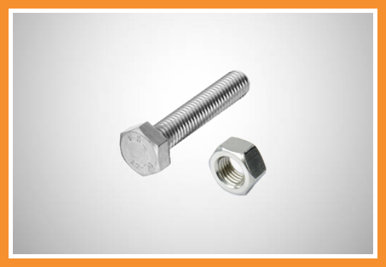 Parafuso sextavado com porca