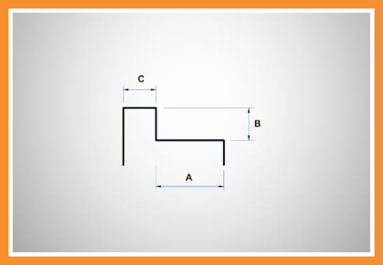 Batente reto chapa 19