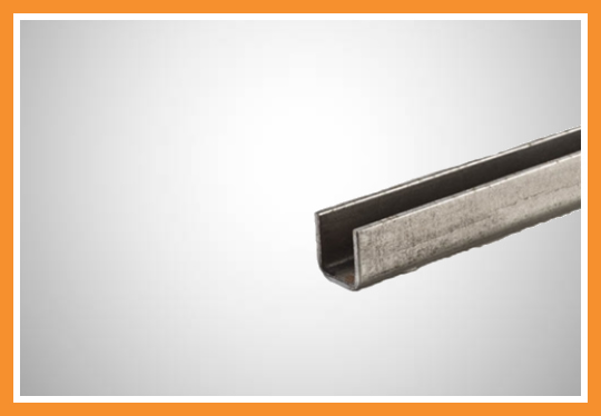 Guia porta de aço U 28