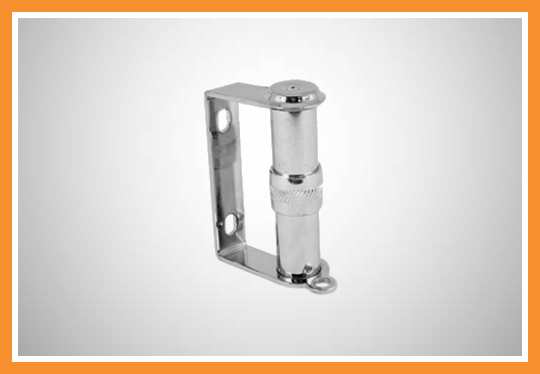 Puxador de ferro cromado de correr para vitrô