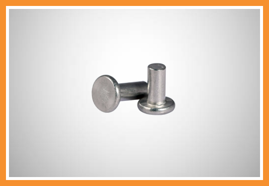 Rebite galvanizado para porta de aço