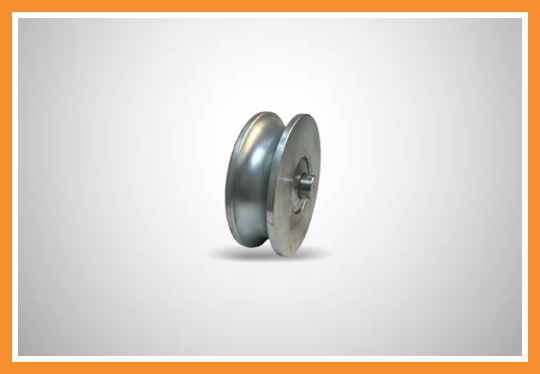 Roldana rolamento duplo para ferro redondo