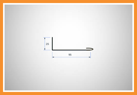 Soleira de encaixe para porta de aço manual