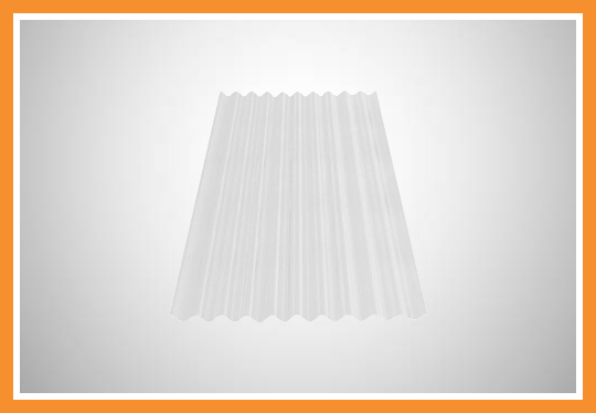 Telha ondulada transparente