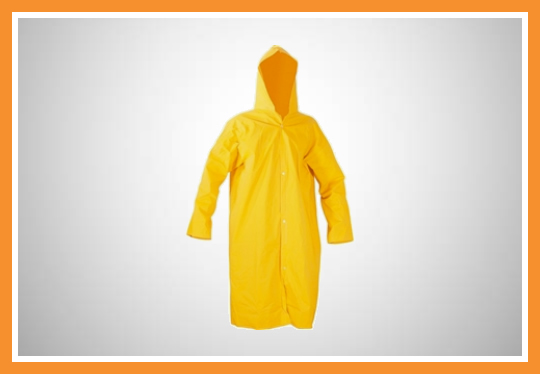 Capa de chuva amarela